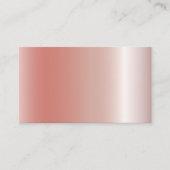 Blank Shinny Rose Gold Textur Visitenkarte (Vorderseite)
