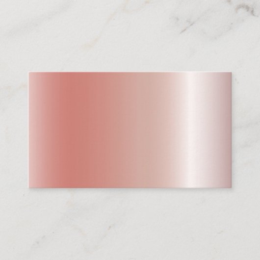 Blank Shinny Rose Gold Textur Visitenkarte (Vorderseite)