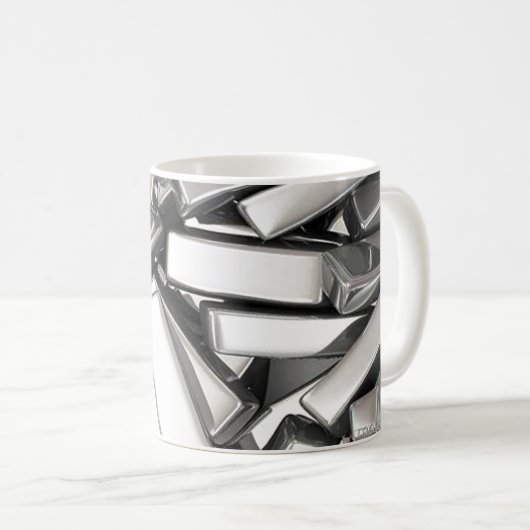 Blank-Silber-Bars Kaffeetasse (VorderseiteRechts)