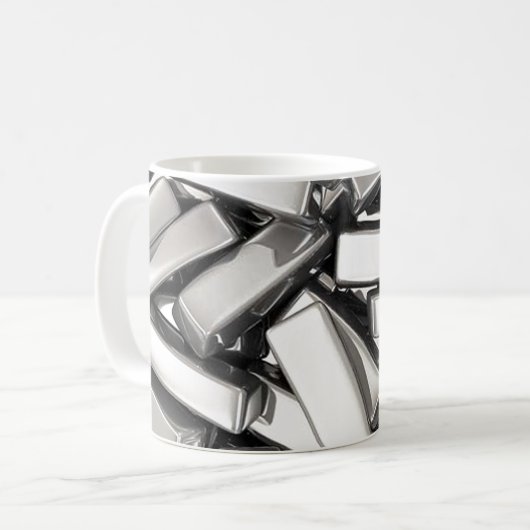 Blank-Silber-Bars Kaffeetasse (Vorderseite Links)