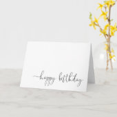 Blank Simple Business Happy Birthday Card Karte (Gelbe Blume)