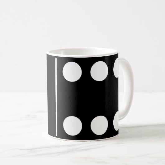 Blank Six Black Domino Tasse (VorderseiteRechts)