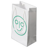 Blank Smile Face Geschenktasche Kleine Geschenktüte (Rückseite Schrägansicht)