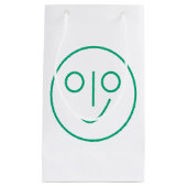 Blank Smile Face Geschenktasche Kleine Geschenktüte (Vorderseite)