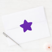 Blank Solid Color Vivid Lila Stern-Aufkleber (Umschlag)