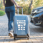 Blank Speech Bubble Vinyl Aufkleber (Koffer Insitu)