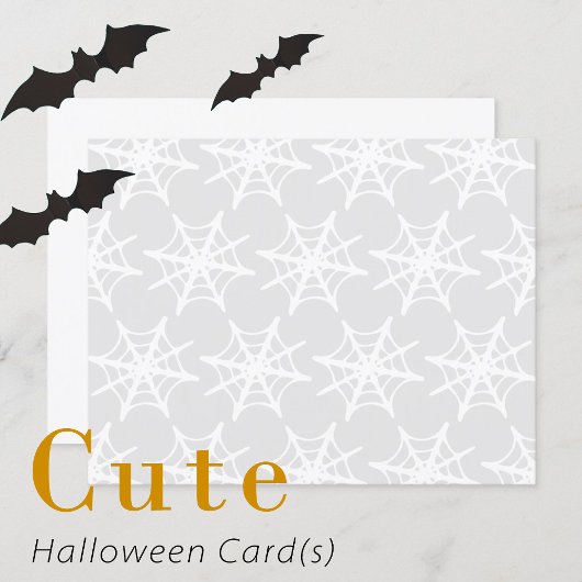 Blank Spike Web Print Halloween Karten
