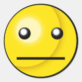 Blank-Stare-Sticker Runder Aufkleber (Vorderseite)