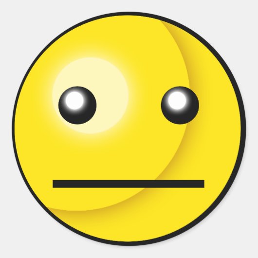 Blank-Stare-Sticker Runder Aufkleber (Vorderseite)