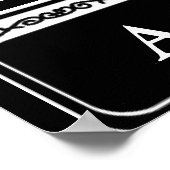 Blank Street Sign, Ausschneiden von Template Poster (Ecke)