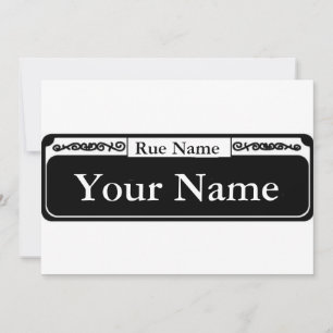 Blank Street Sign, Ihr Name, Rue Name