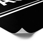 Blank Street Sign, Template French Quarter Poster (Ecke)