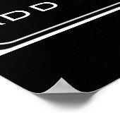 Blank Street Sign, Templet French Quarter Poster (Ecke)