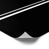 Blank Street Sign, Templet French Quarter Poster (Ecke)