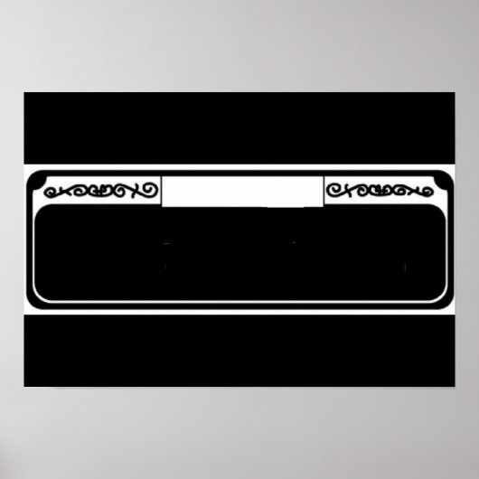 Blank Street Sign, Templet French Quarter Poster (Vorne)