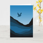 Blank Sympathy Card im Tal Karte (Gelbe Blume)