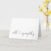 Blank Sympathy Card Karte (Gelbe Blume)