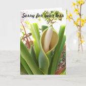 Blank Sympathy Card mit Philodendron Blüte Karte (Gelbe Blume)