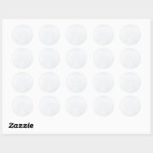 Blank-Template aus weißem Marmor Modernes Elegante Runder Aufkleber (Blatt)
