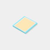Blank Template Blue Pink Yellow White Elegant Post-it Klebezettel (angewinkelt)