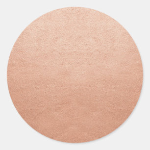 Blank Template Copper Shine Fügen Sie Text oder Lo Runder Aufkleber