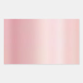 Blank Template Create Your Own Elegant Rose Gold Rechteckiger Aufkleber (Vorderseite)