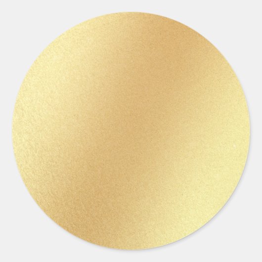 Blank Template Elegante Imitate Gold Glitzer Glamo Runder Aufkleber (Vorderseite)