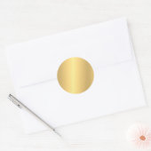 Blank Template Glamour Elegant Imitate Gold Stilvo Runder Aufkleber (Umschlag)