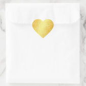 Blank Template Glamour Gold Look Hearts Herz-Aufkleber (Tasche)