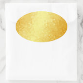 Blank Template Glamour Gold Look Hearts Ovaler Aufkleber (Tasche)