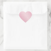 Blank Template Pink Heart Add Your Text Herz-Aufkleber (Tasche)