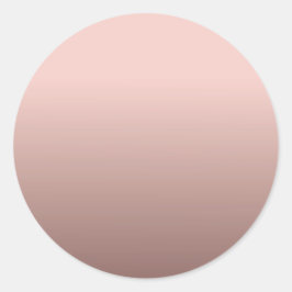 Blank Template Rose Gold Hinzufügen Sie Ihren Text Runder Aufkleber