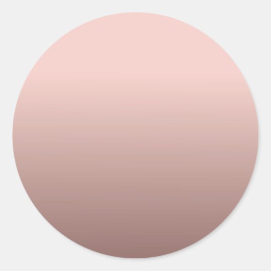 Blank Template Rose Gold Hinzufügen Sie Ihren Text Runder Aufkleber (Vorderseite)