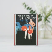 Blank Template - trifft mich in St.Louis Postkarte (Stehend Vorderseite)