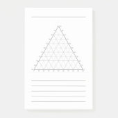 Blank Ternary Plot- Science Note Post-Its Post-it Klebezettel (Vorderseite)