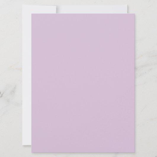 Blank Thistle Pastel Lila Invite (Vorderseite)