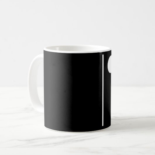 Blank Three Black Domino Tasse (Vorderseite Links)