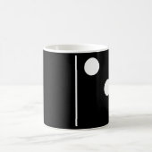 Blank Three Black Domino Tasse (Mittel)