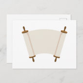 Blank Torah Postkarte (Vorne/Hinten)