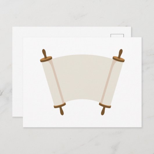 Blank Torah Postkarte (Vorne/Hinten)