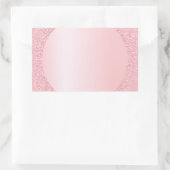 Blank-Trendvorlage für benutzerdefinierten Rosegol Rechteckiger Aufkleber (Tasche)