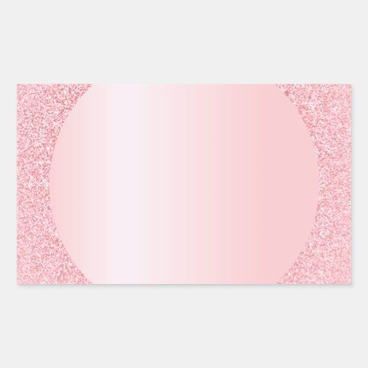Blank-Trendvorlage für benutzerdefinierten Rosegol Rechteckiger Aufkleber (Vorderseite)