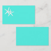 Blank Türkis Starfish Platzkarten (Vorne/Hinten)