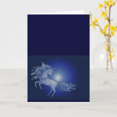 Blank Unicorn Grußkarte Karte (Gelbe Blume)