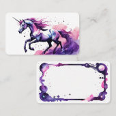 Blank Unicorn Oracle Cards Visitenkarte (Vorne/Hinten)