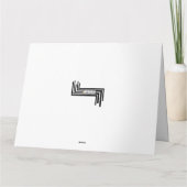 Blank Unisex Vielen Dank Typografie-Karte Dankeskarte (Rückseite)