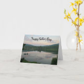 Blank Vatertag, See Karte (Gelbe Blume)