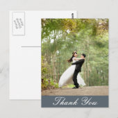 Blank - Vertikales Foto für Hochzeiten Vielen Dank Postkarte (Vorne/Hinten)