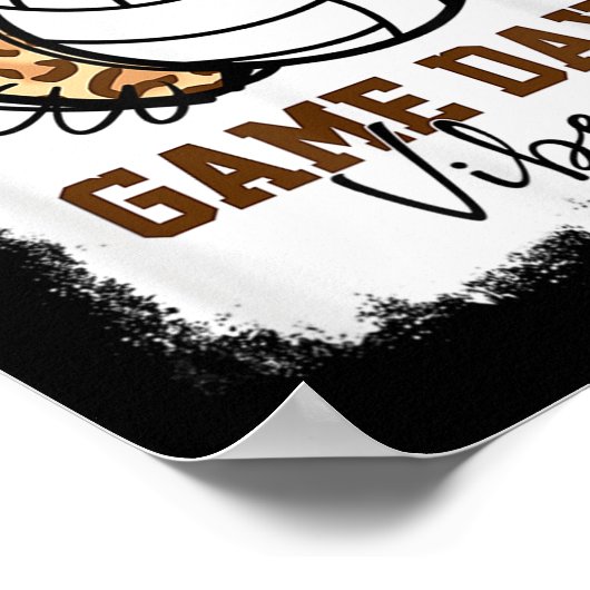 Blank Volleyball Game Day Vibes Volleyball Mama Poster (Ecke)