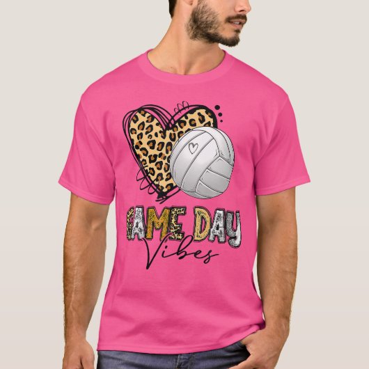 Blank Volleyball Game Day Vibes Volleyball Mama T-Shirt (Vorderseite)